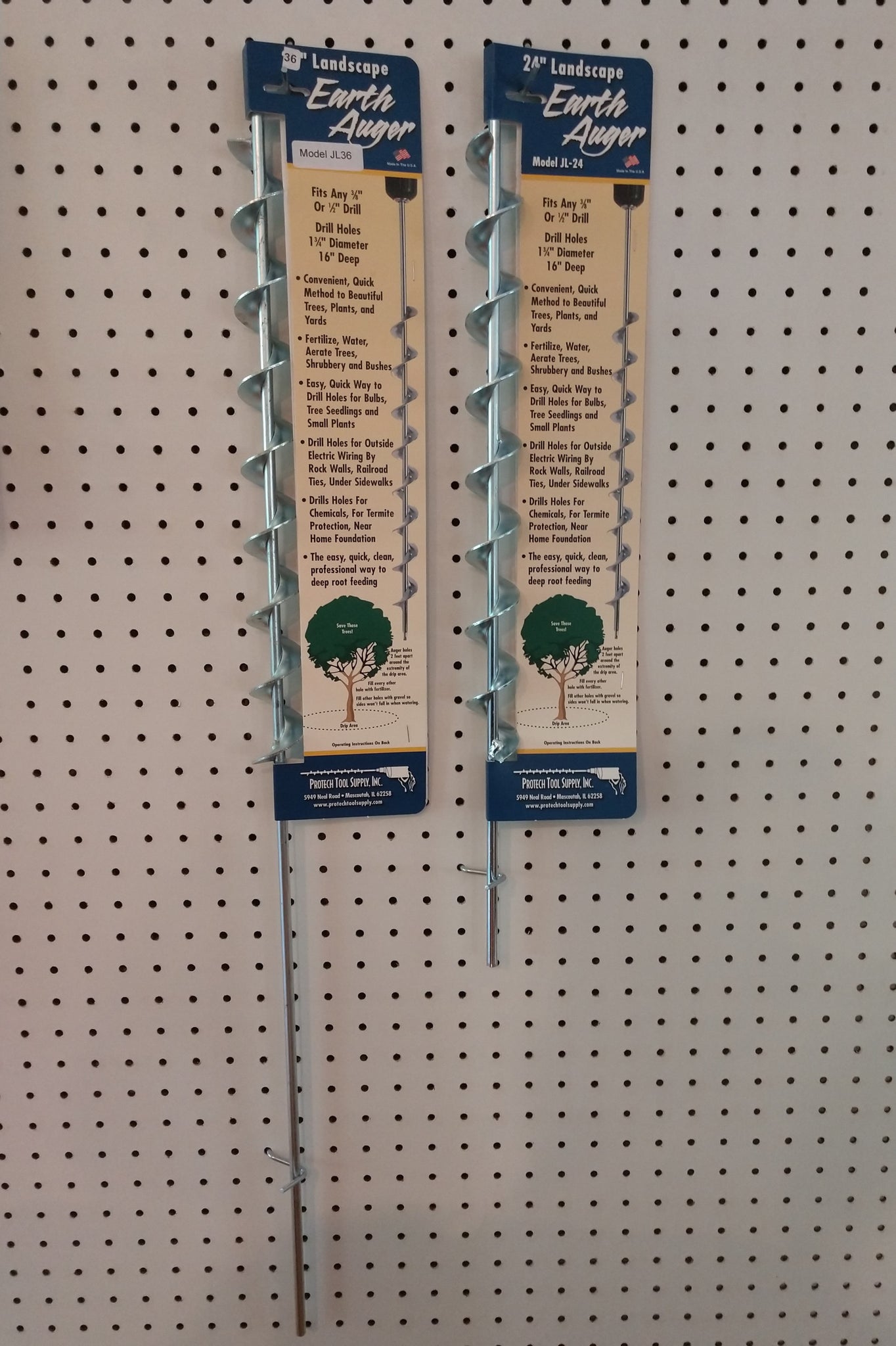 These 24" and 36" Landscape Earth Augers are just what you need to keep your beach accessories anchored.