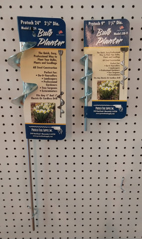 These bulb planters will allow you to plant bulbs from 1 3/4" - 2 3/4" bulbs.