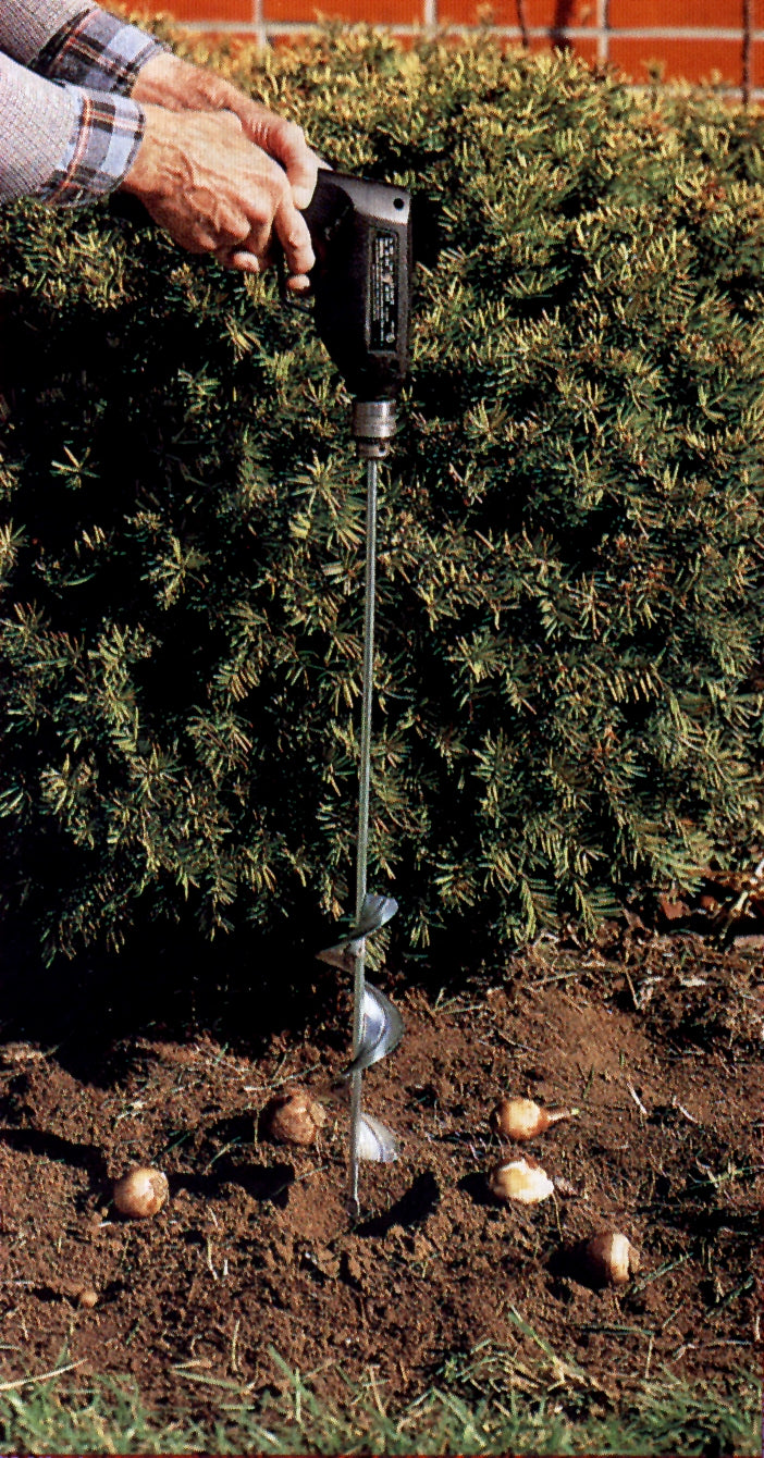 Bulb planter gardening tool